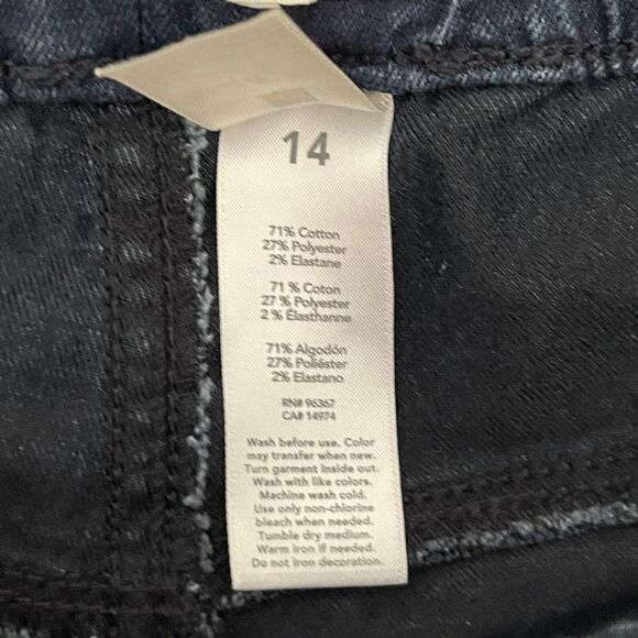 Big Girls Jeggings Size 14 Blue Pull On Pants OSHKOSH - Picture 14 of 15